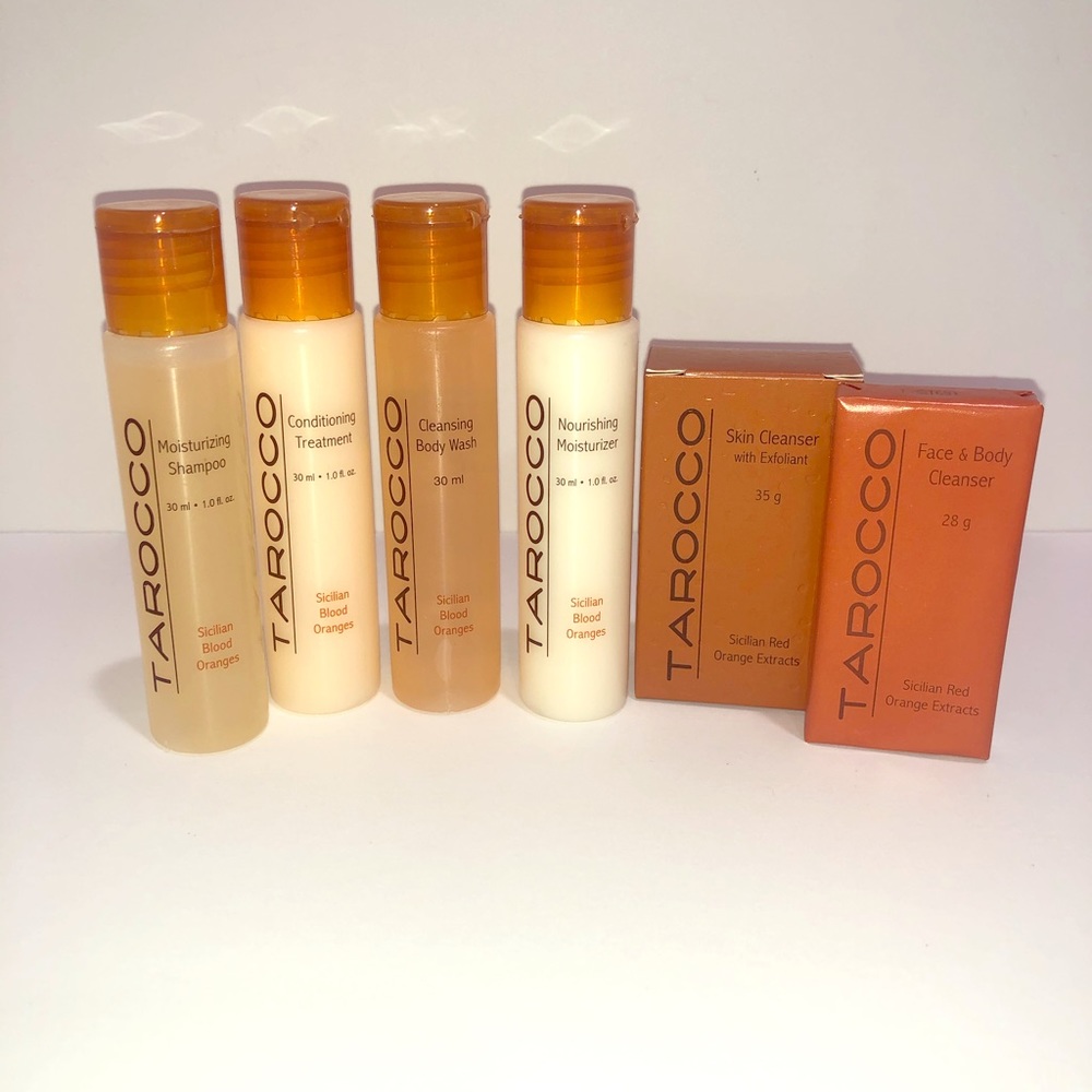 Tarocco travel toiletry set TSA ok
